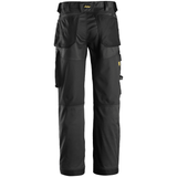 Pantalon+ Noir en tissu extensible avec coupe large - AllroundWork 6351 - OFFICINA.shop