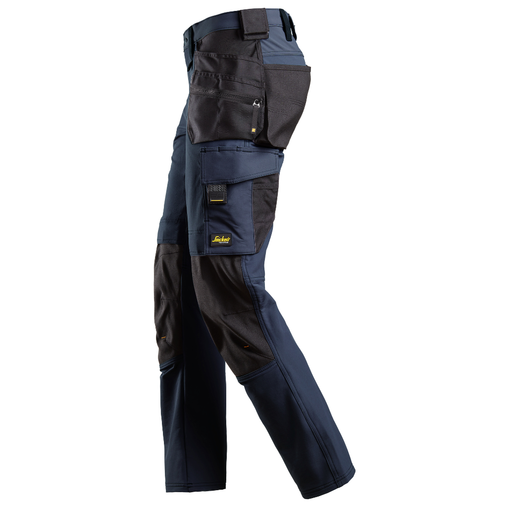 Pantalon Bleu foncé en tissu extensible avec poches holster - AllroundWork 6271 - OFFICINA.shop