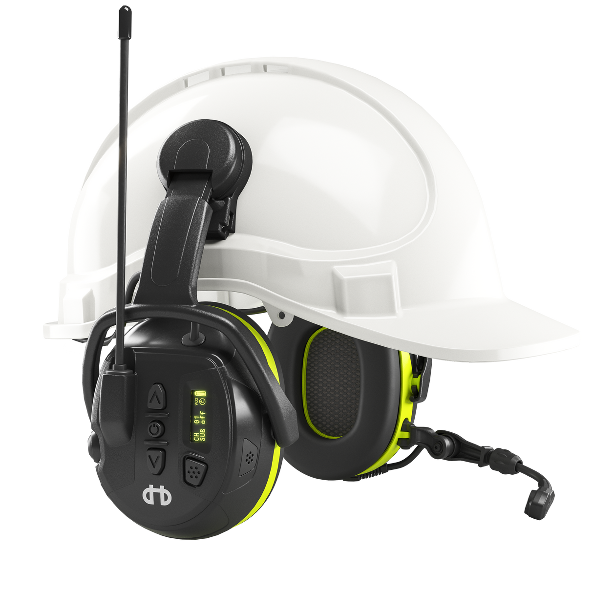 Casque protecteur auditif avec radio de communication avec fixation de casque Local 446 HELLBERG 85101-001 - OFFICINA.shop