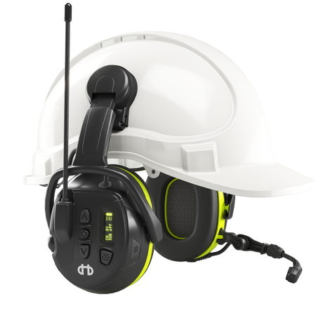 Casque protecteur auditif avec radio de communication avec fixation de casque Local 446 HELLBERG 85101-001 - OFFICINA.shop