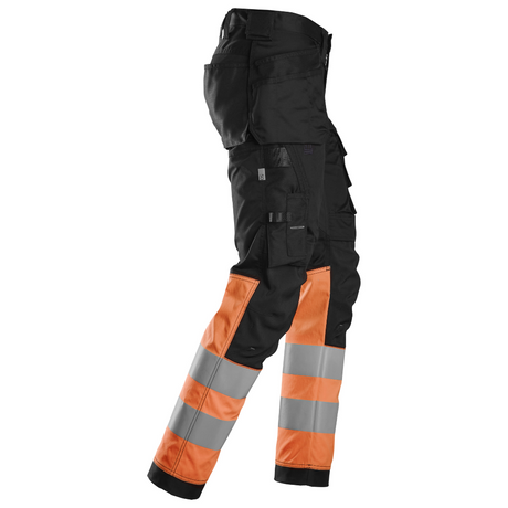 Pantalon en tissu extensible avec poches holster haute visibilité, Classe 1 - 6234 - OFFICINA.shop