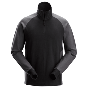 Sweat-shirt bicolore demi-zippé - 2841 - OFFICINA.shop